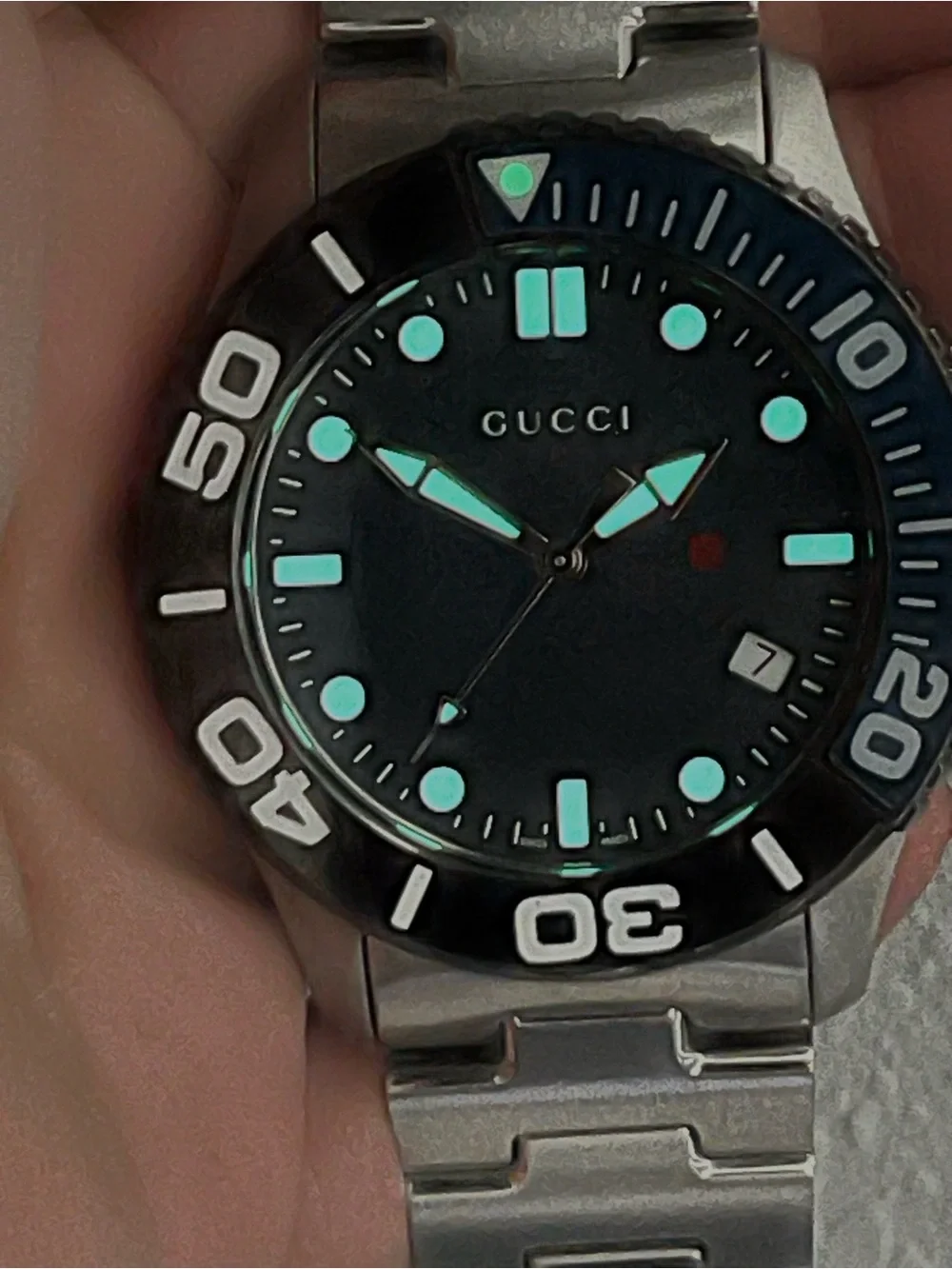 Gucci Sport Dive men’s Watch 126.2 Swiss Made